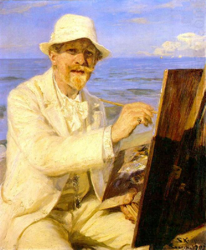 Peter Severin Kroyer Self Portrait  2222 china oil painting image